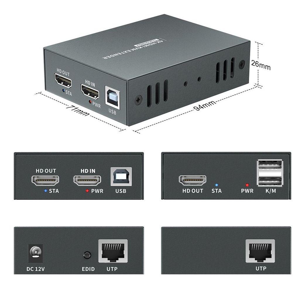 Kit Extensor HDMI LEVELONE HVE-8111 (60 Hz - Preto), miniatura 4