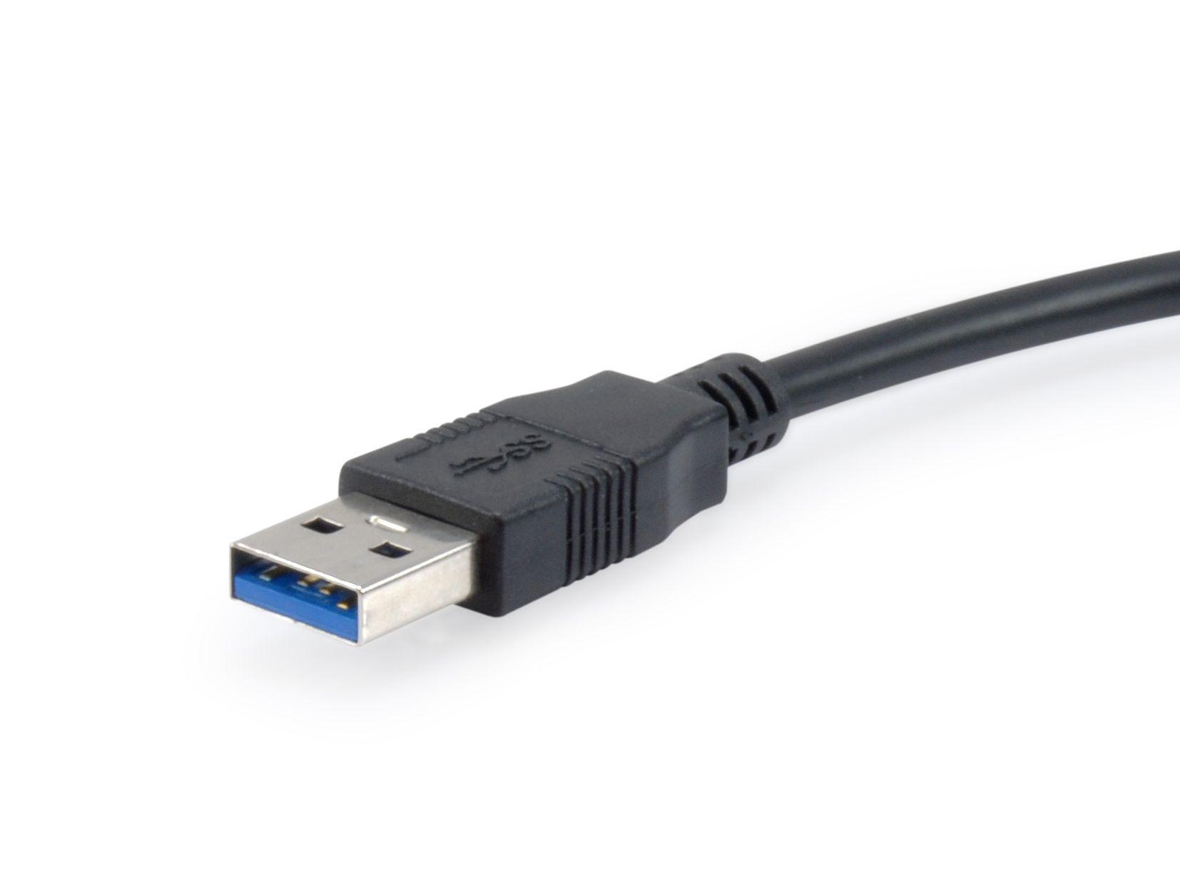 Adaptador USB para HDMI EQUIP 133385 (0,25 m - Preto) — miniatura 2