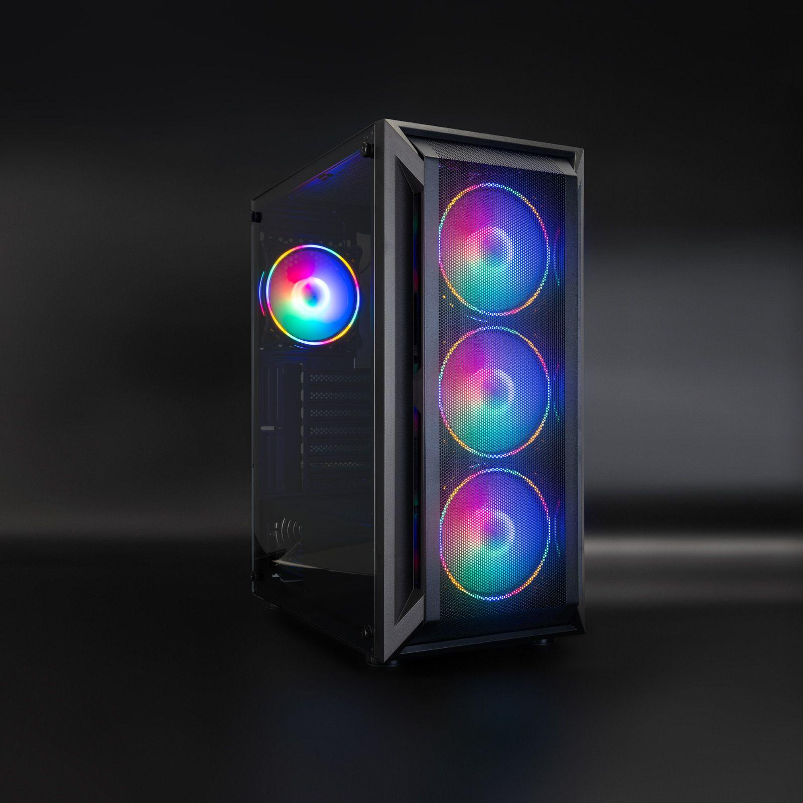 Caixa PC Gaming TOOQ TQGCC101-B Ragnärok (ATX, micro ATX, Mini-ITX - Midi Tower - Aço - Preto), miniatura 2