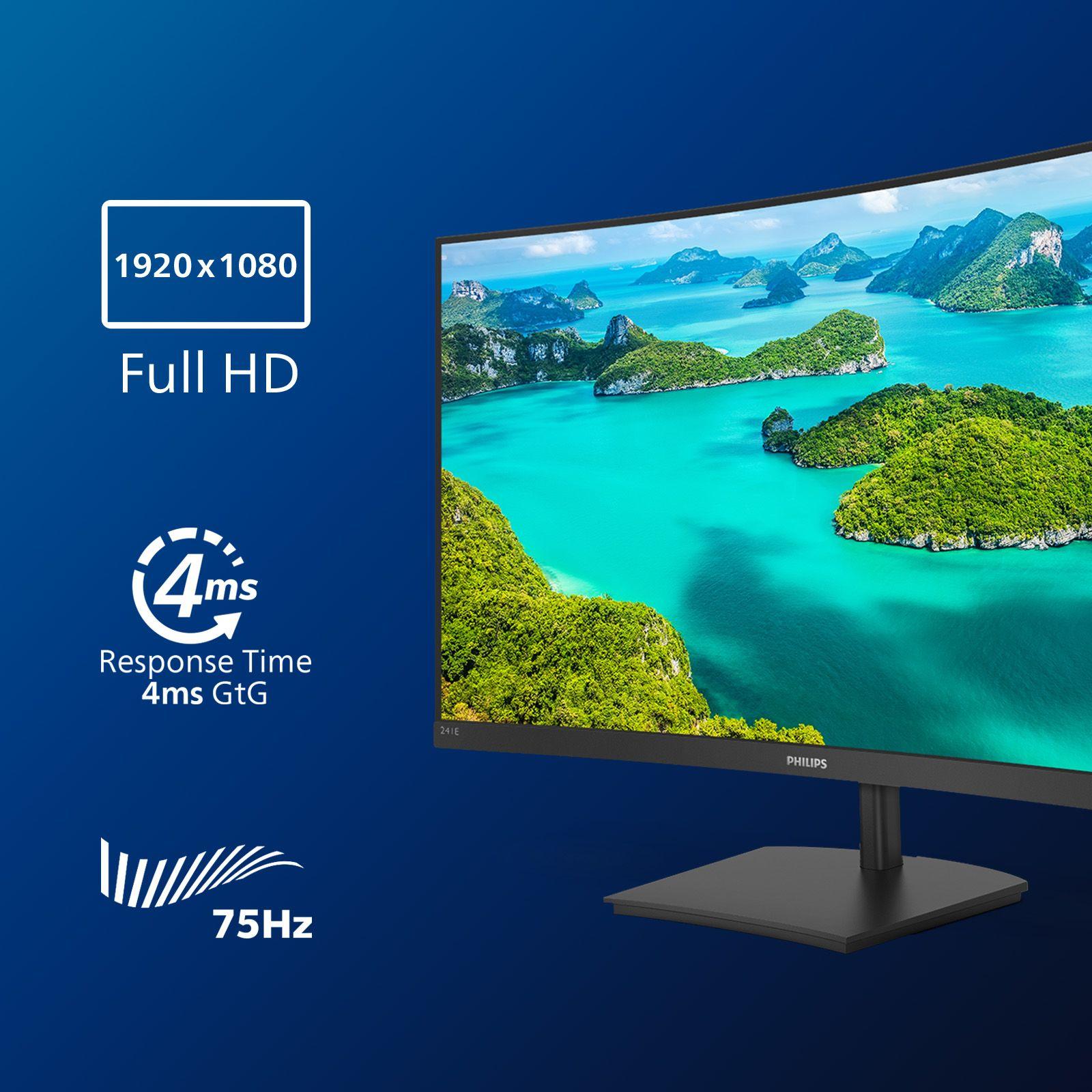 Monitor PHILIPS E Line 241E1SC/00 (23,6" - VA - 75 Hz - Preto) — miniatura 4