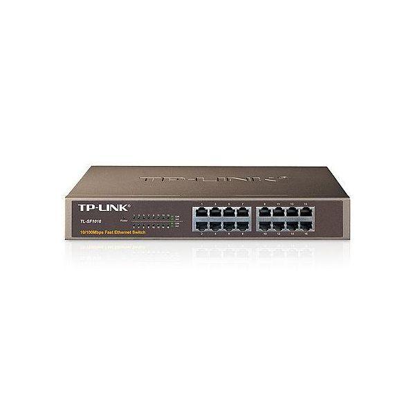 Switch Não Gerido TP-LINK TL-SF1016 (Fast Ethernet - 10/100 Mbps - 2 MB - Preto) — miniatura 2