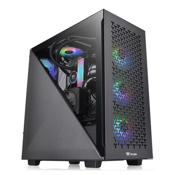 Caixa PC THERMALTAKE Divider 300 TG Air (ATX, micro ATX, Mini-ITX - Midi Tower - SPCC - Preto) — miniatura 2