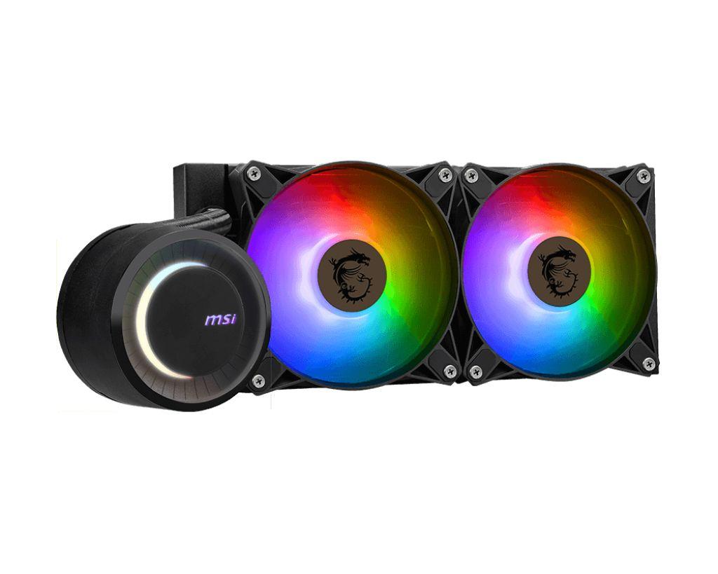 Sistema de Refrigeração Líquida AIO para CPU MSI MAG CoreLiquid E240 (120 mm - 2 ventoinhas - 4-pin - Preto) — miniatura 2