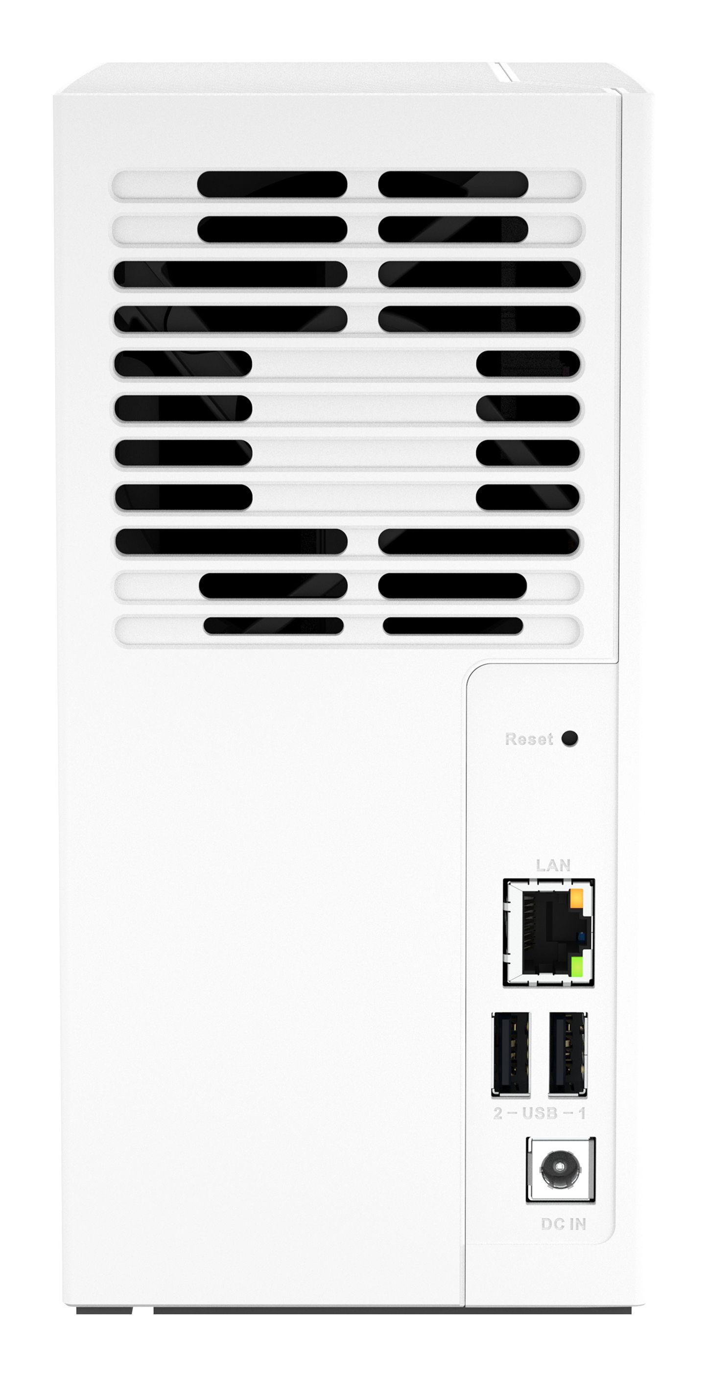 NAS QNAP TS-233 (Serial ATA II, Serial ATA III - 2 GB - 2 baias - Branco) — miniatura 4
