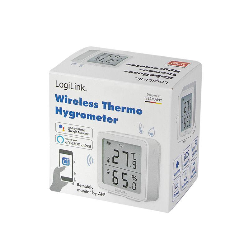 Termo-higrómetro Wi-Fi LOGILINK SC0116 (Branco), miniatura 7