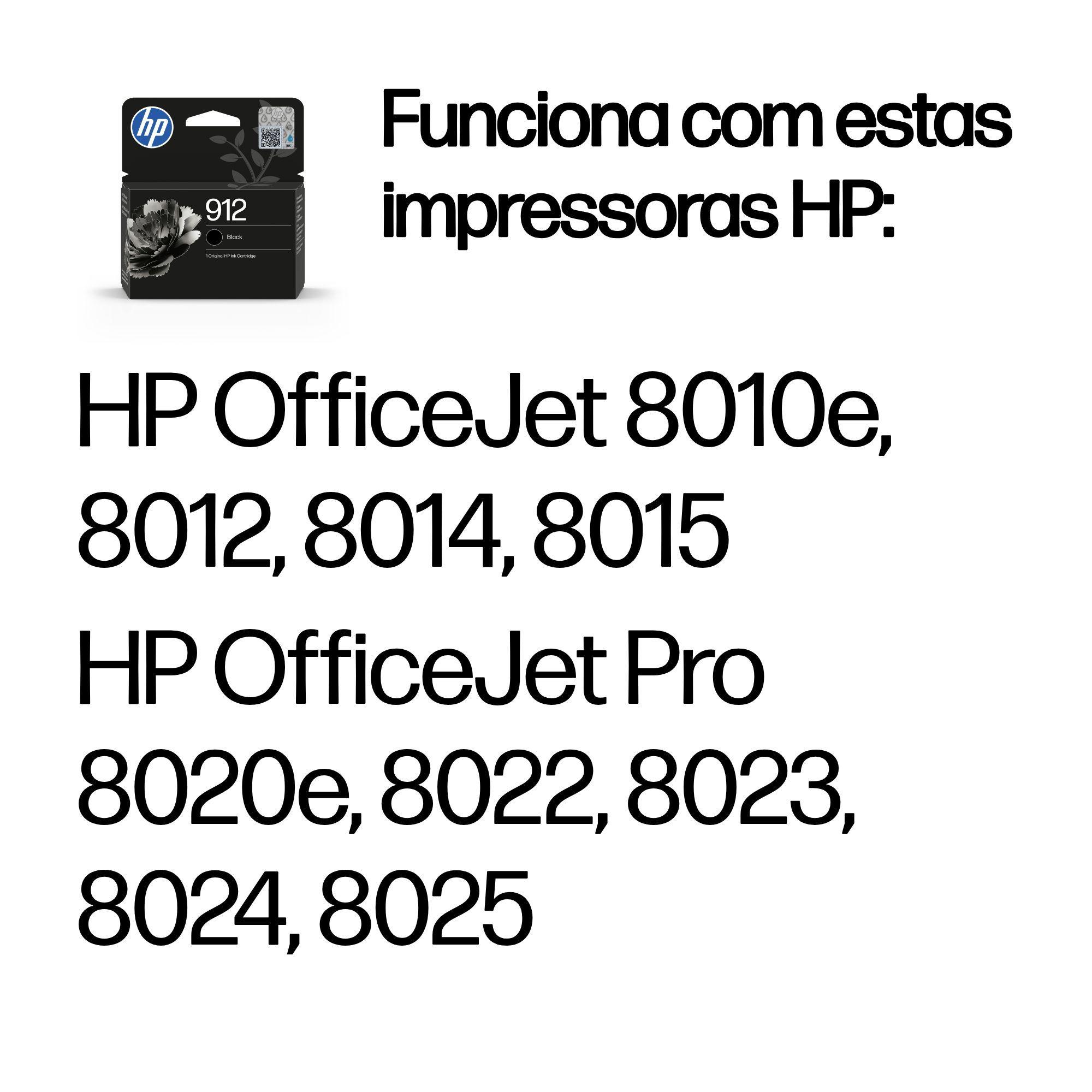 Tinteiro HP 912 (250 páginas - Preto), miniatura 2