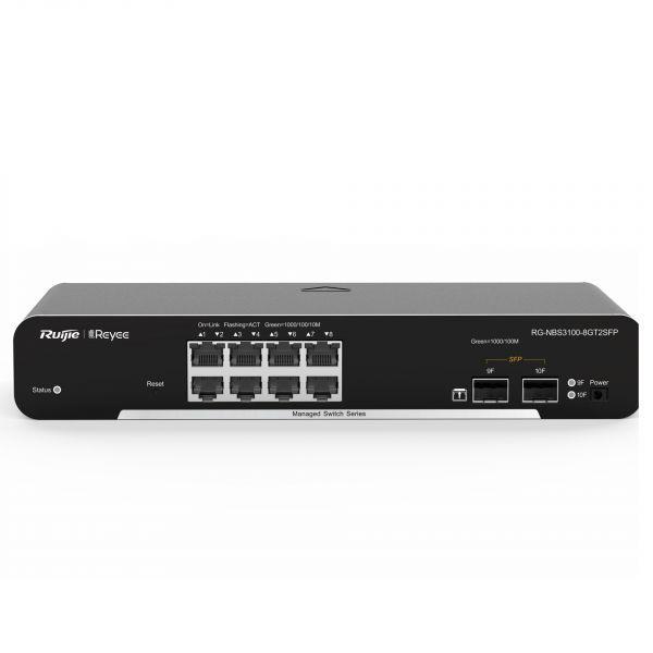 Switch Gerível REYEE RG-NBS3100-8GT2SFP (Gigabit Ethernet e SFP Gigabit - 10/100/1000 Mbps - Camada 2) — miniatura 2