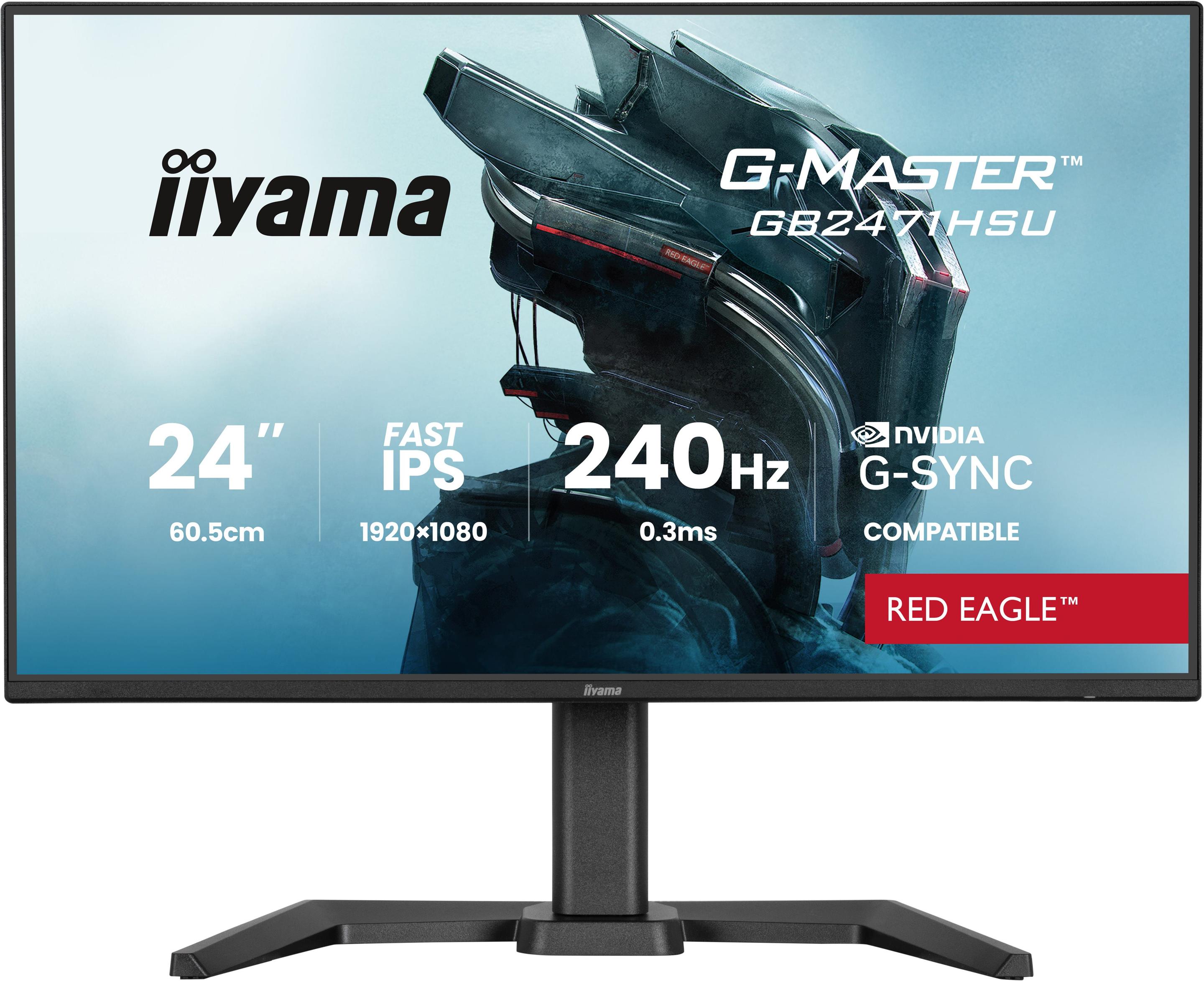 Monitor IIYAMA G-MASTER GB2471HSU-B1 (23,8" - Fast IPS - 240 Hz - Preto)