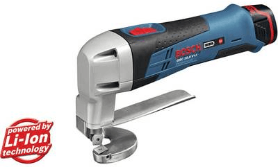 Tesoura de Chapa a Bateria BOSCH GSC 12V-13 Professional (Azul e Preto)