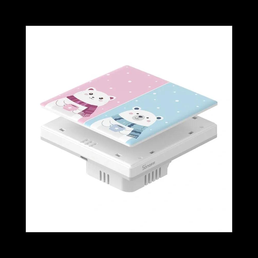 Capa Decorativa de Proteção SONOFF T5-2C-86 Cartoon (Interruptor Tátil T5 2C) — miniatura 4