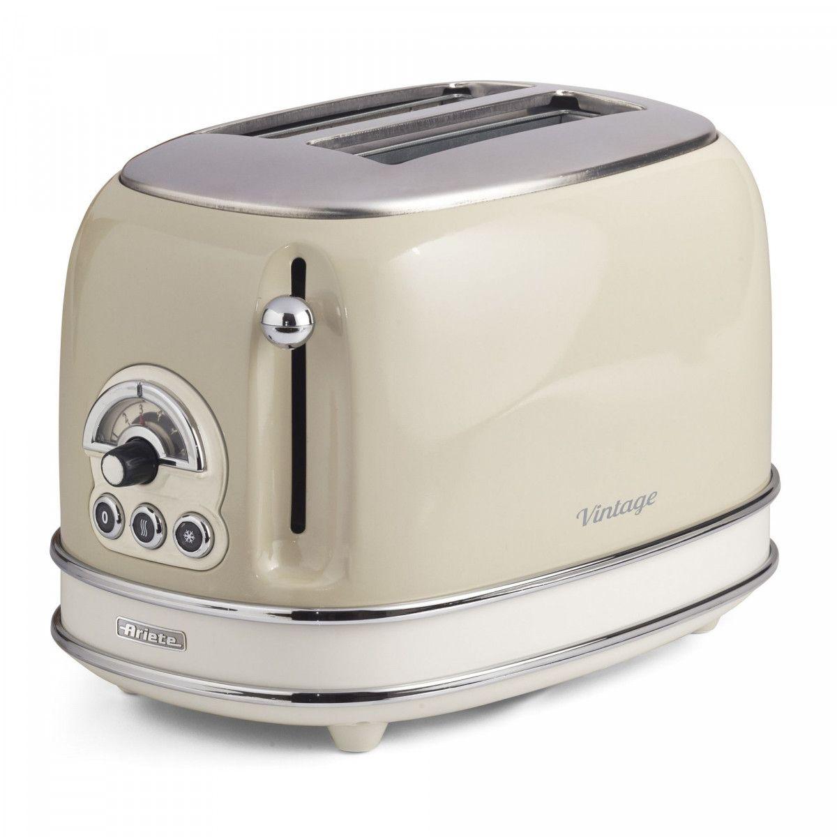 Torradeira ARIETE 155/13 (810 W - 2 fatias - Metal - Bege)