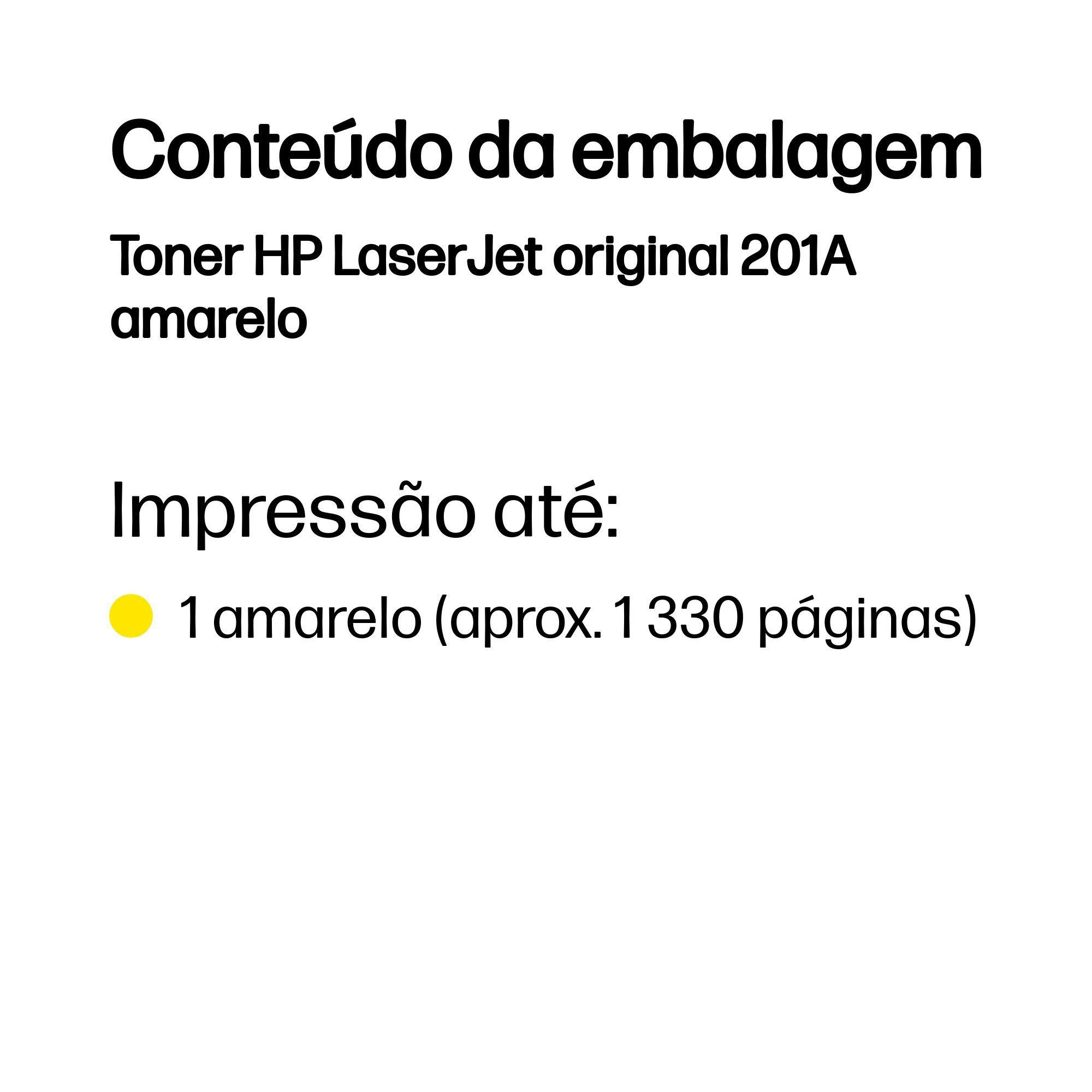 Toner HP 201A CF402A (1330 páginas - Amarelo) — miniatura 3