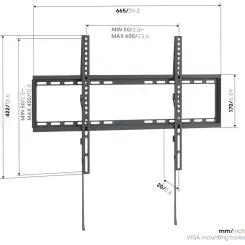 Suporte de Parede para TV VOGEL'S UP6003 (Suporte fixo de parede para TV - Preto), miniatura 3