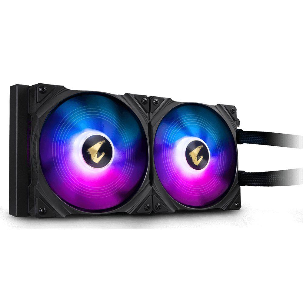 Refrigerador Líquido CPU GIGABYTE AORUS WATERFORCE 280 (2150 RPM - Multi - Altura 14 cm - Preto) — miniatura 2