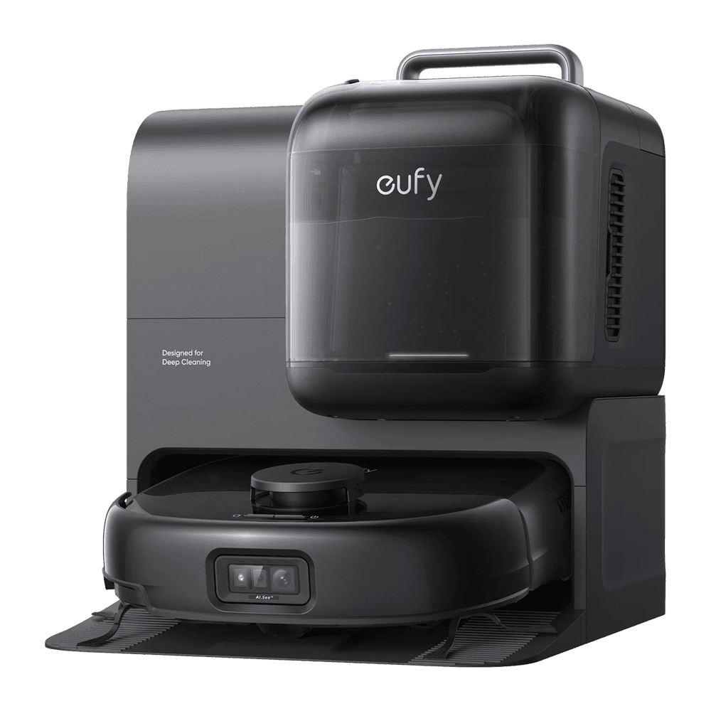 Robot Aspirador EUFY Omni E28 (20000 Pa - LiDAR com sistema AI See - 2,5 l - Preto)