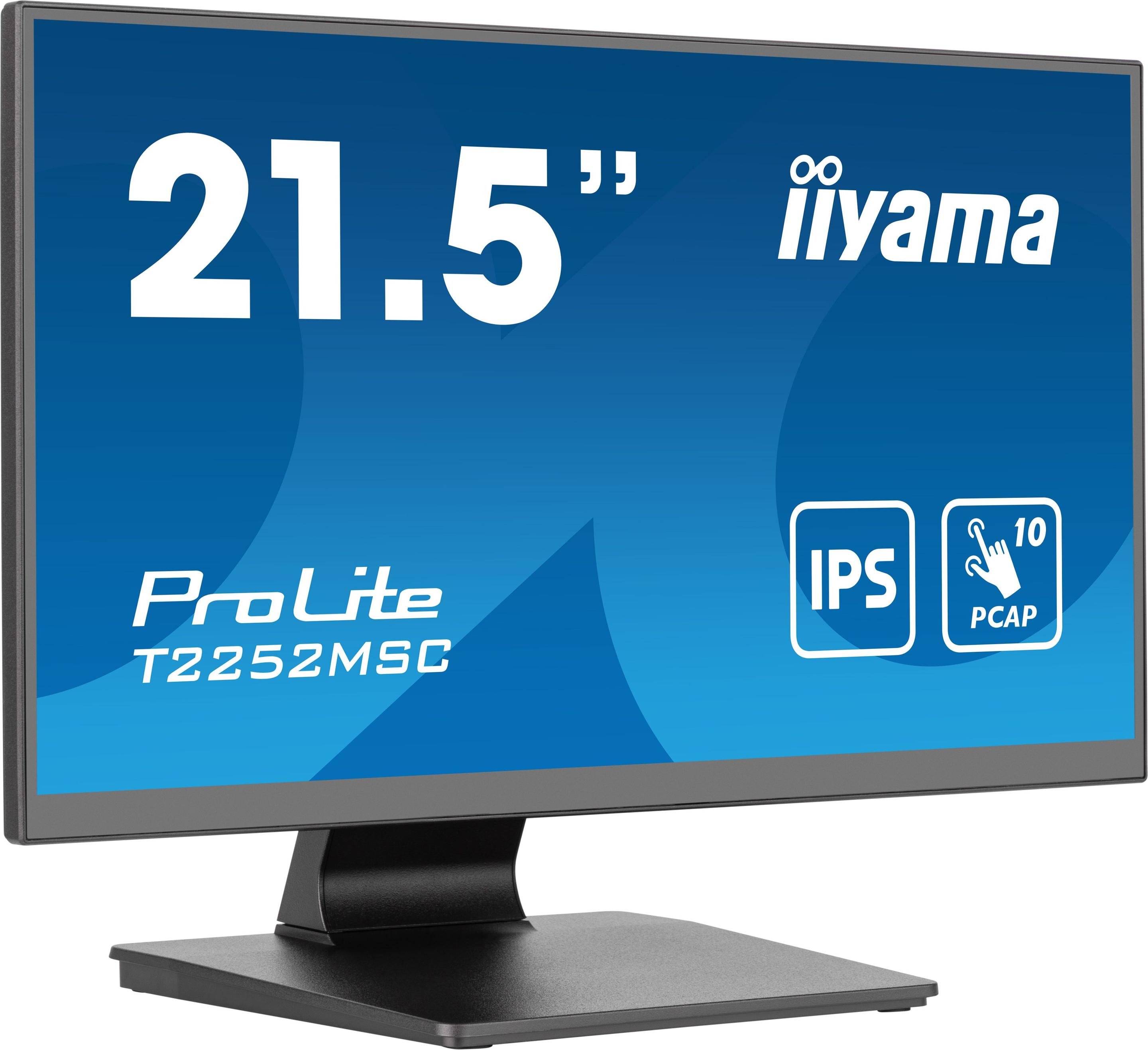 Monitor IIYAMA ProLite T2252MSC-B2 (21,5" - IPS - 1920 x 1080 pixels - Preto) — miniatura 3