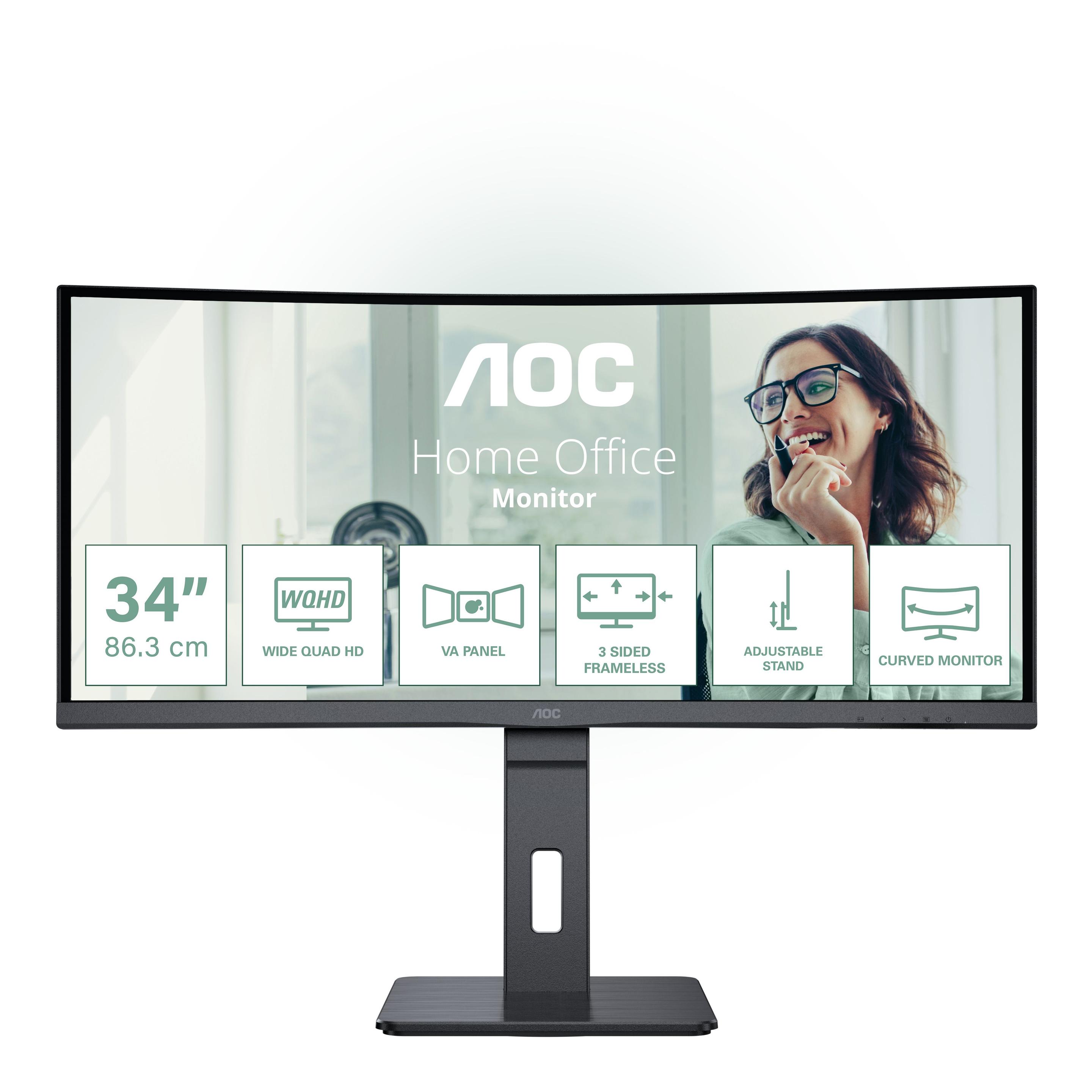 Monitor AOC CU34P3CV (34" - VA - 100 Hz - Preto)