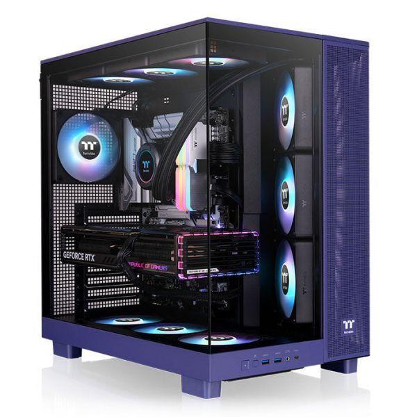 Caixa PC THERMALTAKE View 380 XL TG ARGB (ATX, micro ATX, Mini-ITX - PS2 - Midi Tower - Azul) — miniatura 2