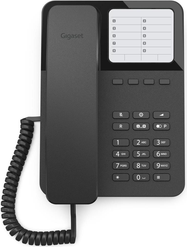 Telefone com Fios GIGASET DESK 400 (Preto)