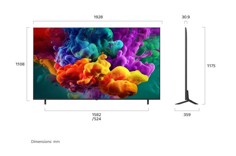 Televisão LG TV 86QNED87B6A (86" - QNED - 4K Ultra HD - Preto), miniatura 2