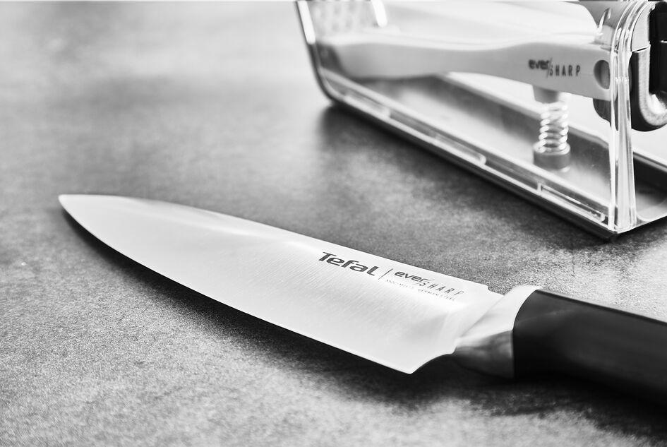 Faca de Chef TEFAL Ever Sharp K2569004 (Aço inoxidável - Preto/Inox) — miniatura 6