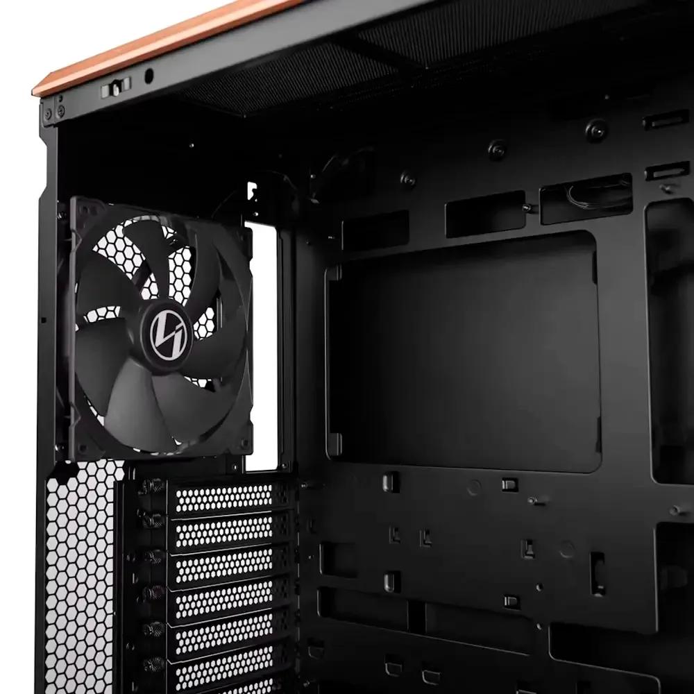 Caixa ATX LIAN LI Lancool 217 (ATX, EATX, SSI EEB - Mid Tower - 18 cm - Preto/Madeira) — miniatura 5