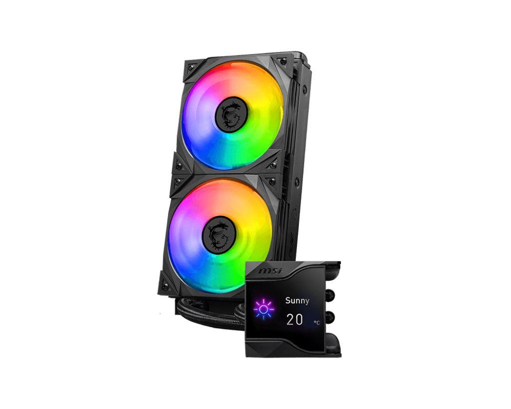 Kit de Refrigeração Líquida para CPU MSI MPG CORELIQUID D240 (120 mm - 2 ventoinhas - 2800 RPM - Preto) — miniatura 4