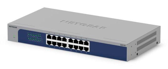 Switch de Rede NETGEAR GS516-300EUS (Gigabit Ethernet - 32 Gbit/s - Cinzento) — miniatura 2