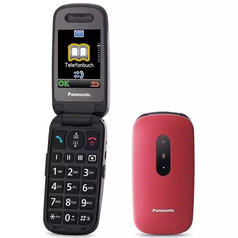 Telemóvel para Seniores PANASONIC KXTU446EXR (Vermelho Granada)