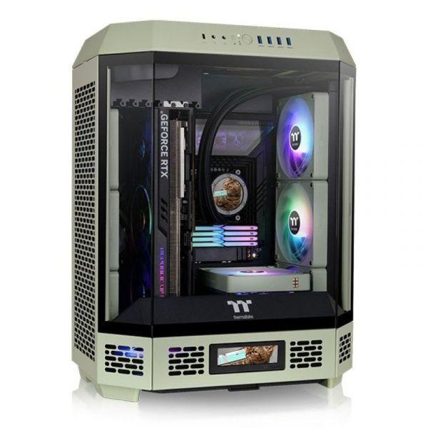 Caixa PC THERMALTAKE The Tower 600 (ATX, micro ATX, Mini-ITX - PS2 - Midi Tower - Verde-claro) — miniatura 2