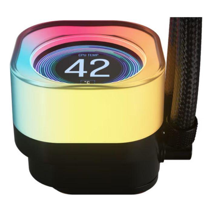 Refrigeração Líquida CPU CORSAIR iCUE LINK TITAN 360 RX RGB LCD (120 mm - 2100 RPM - 27 mm - Preto), miniatura 3