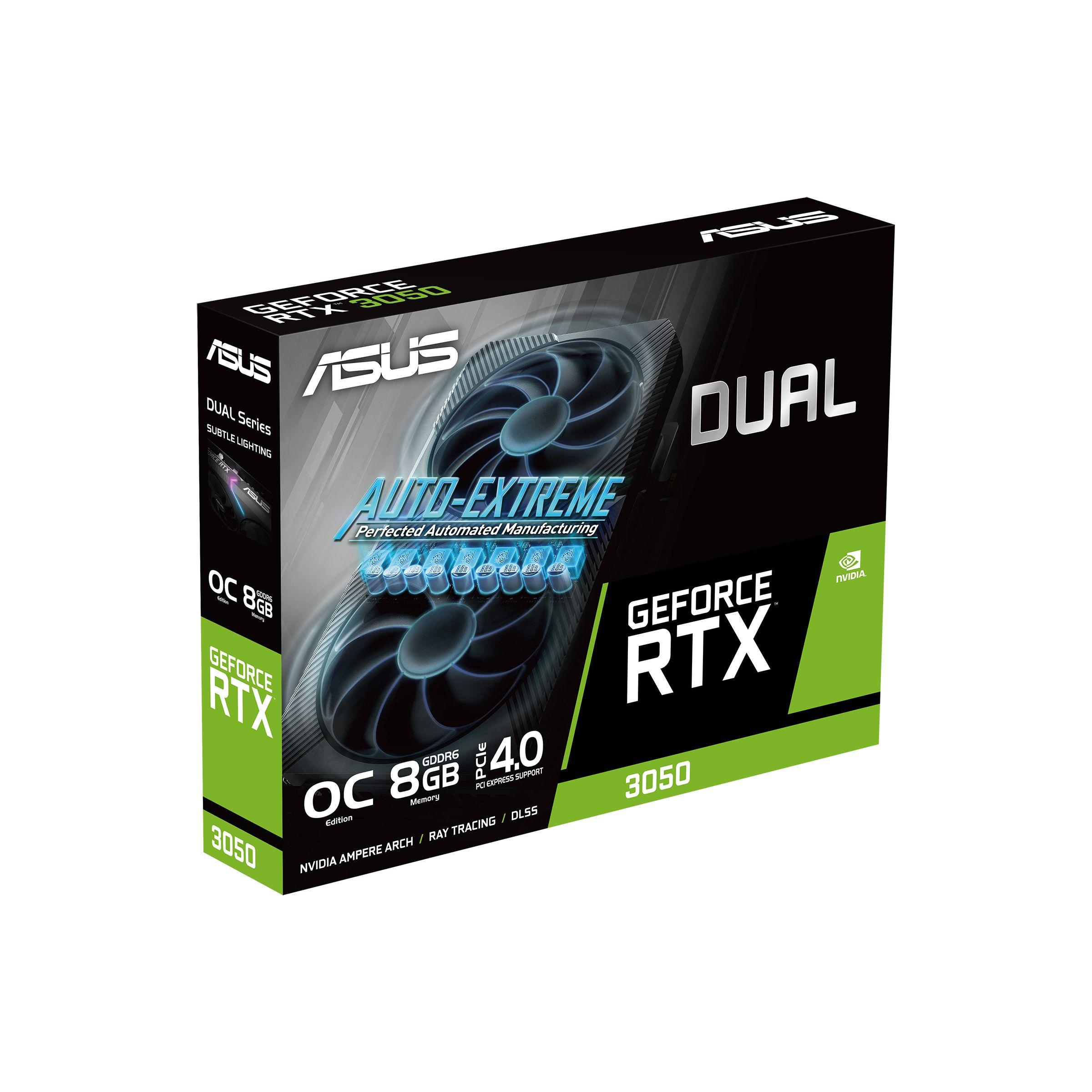 Placa Gráfica ASUS DUAL-RTX3050-O8G-V2 (GeForce RTX 3050 - 14 Gbit/s - 8 GB - Preto), miniatura 12