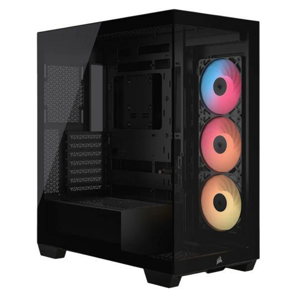 Caixa PC CORSAIR 3500X RS-R ARGB (2.5" - Aço, vidro temperado - Multicor - Preto)