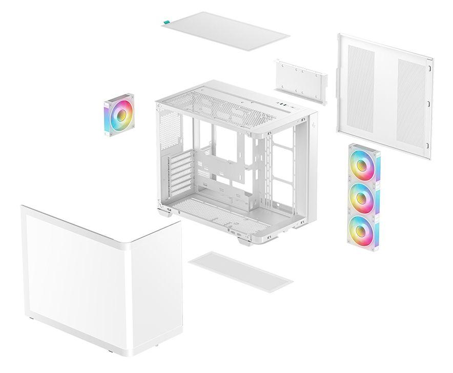 Caixa PC DEEPCOOL CG530U 4F (ATX, ITX, micro ATX - Torre - ATX, Micro ATX, Mini ITX - Branco) — miniatura 8