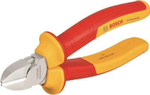 Alicate de Corte Lateral BOSCH Professional VDE 160 mm (Aço cromo-vanádio - Vermelho e Amarelo)