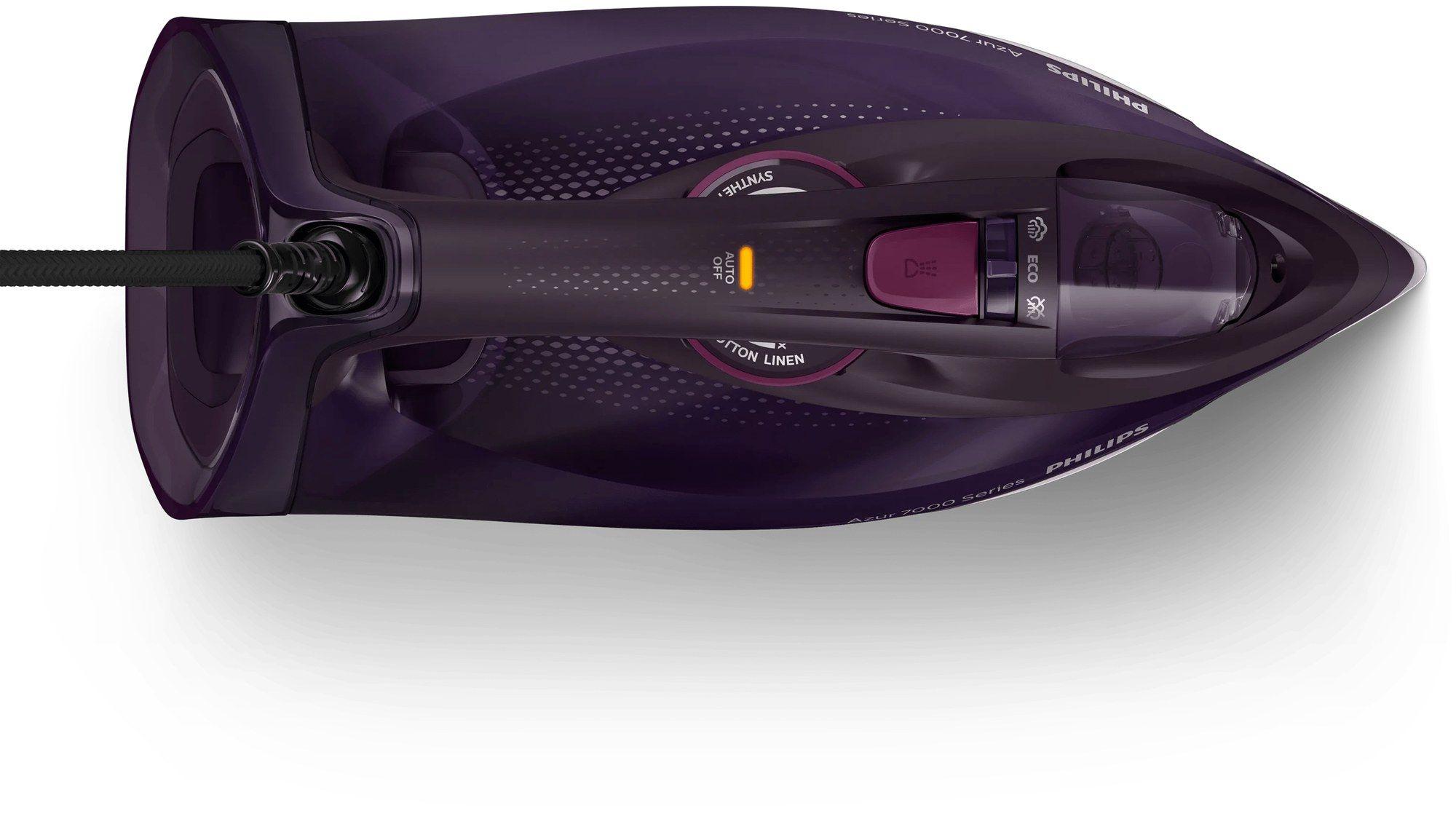 Ferro de Engomar a Vapor PHILIPS DST7061/30 (3000 W - 0,3 l - Base de ferro SteamGlide Elite - Roxo) — miniatura 2