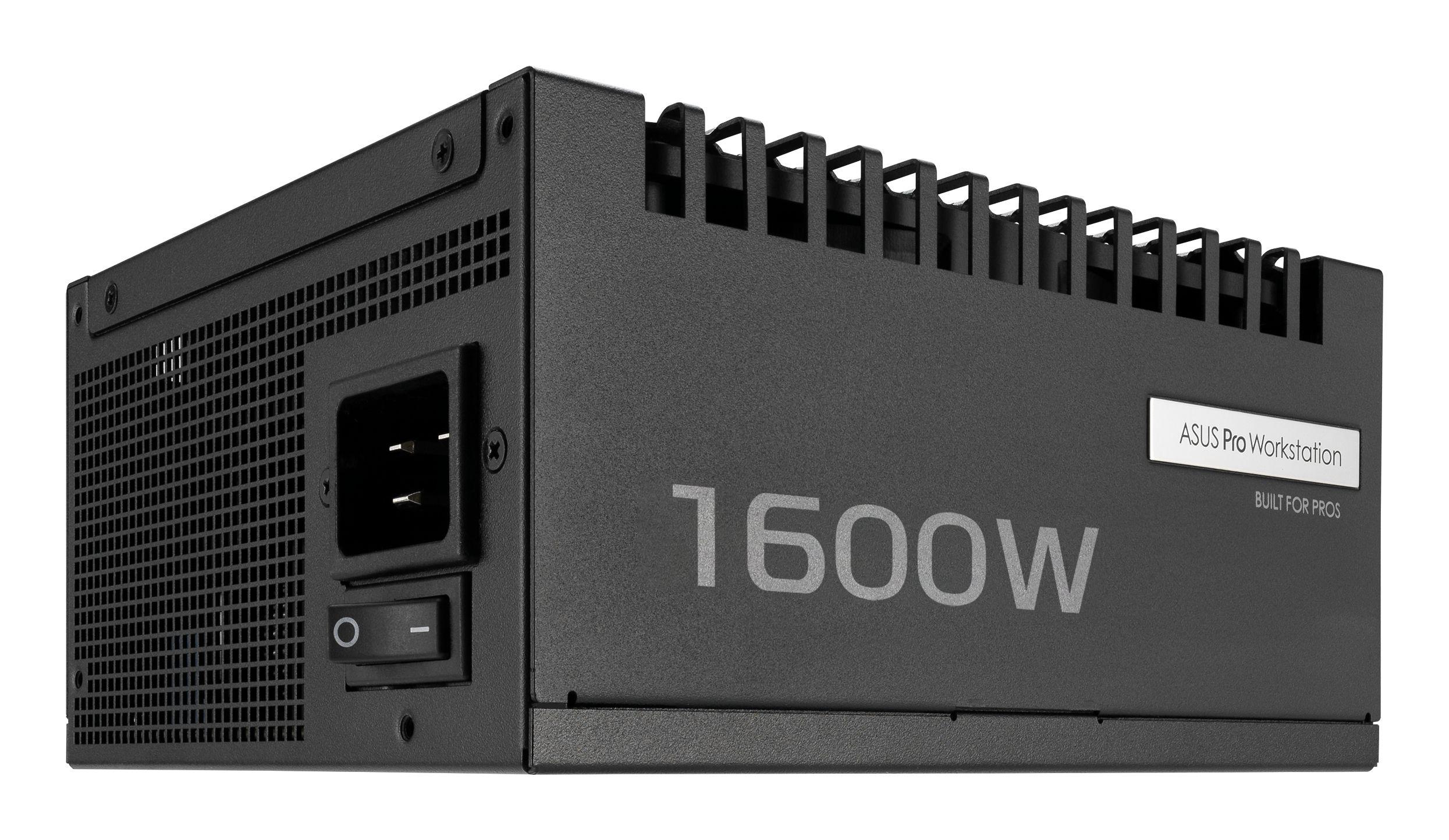 Fonte de Alimentação ASUS Pro WS 1600W Platinum (ATX - 1600 W - 80 Plus Platinum - Preto)