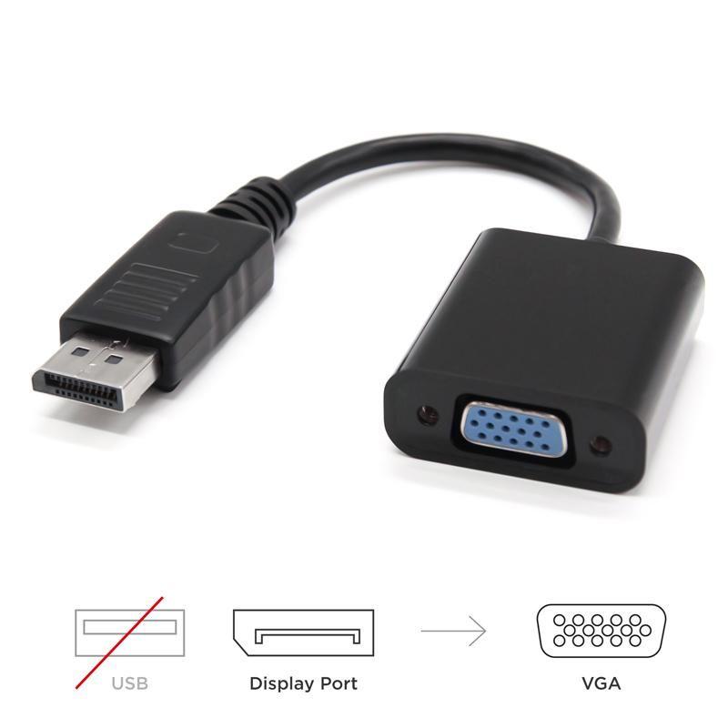 Conversor DisplayPort para VGA NANOCABLE 10.16.0602 (0,15 m - Preto) — miniatura 4