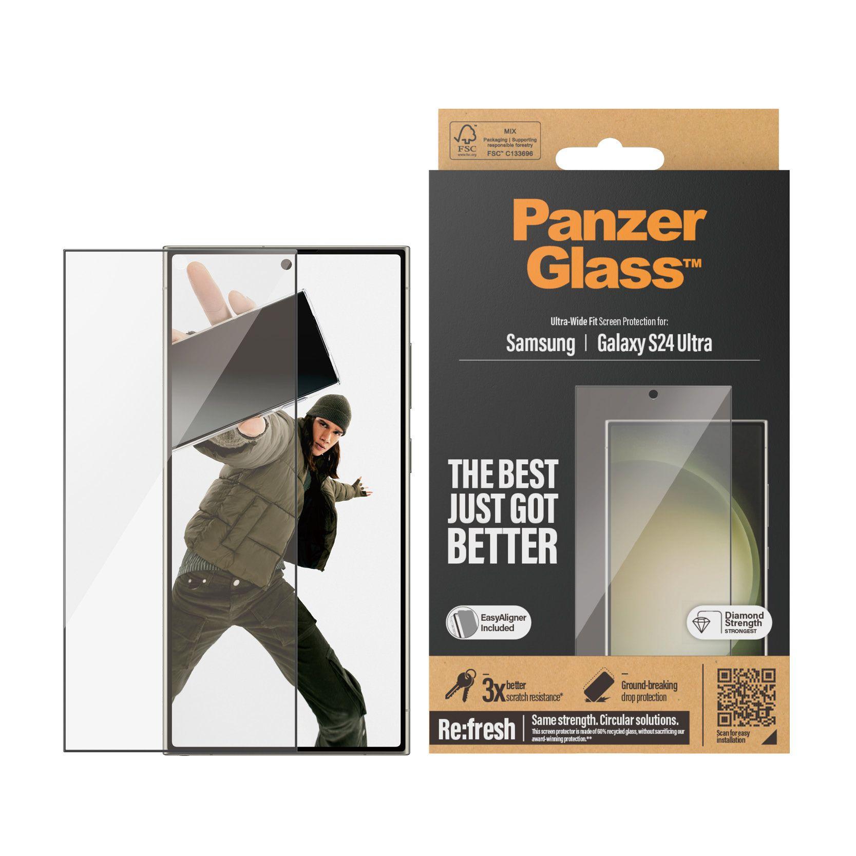 Película de Proteção de Ecrã PANZERGLASS Samsung Galaxy S24 Ultra (Samsung Galaxy S24 Ultra - Samsung - Transparente), miniatura 2