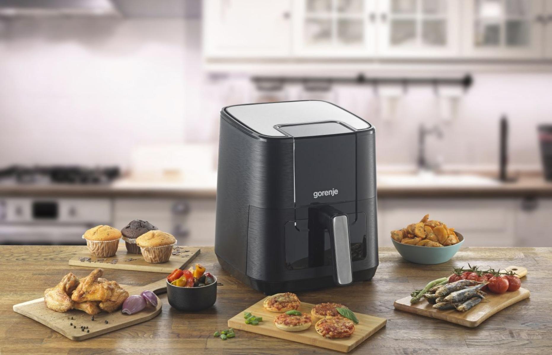 Fritadeira a Ar Quente Independente GORENJE AF1350DWB (1350 W - 200 °C - 80 °C - Preto), miniatura 10