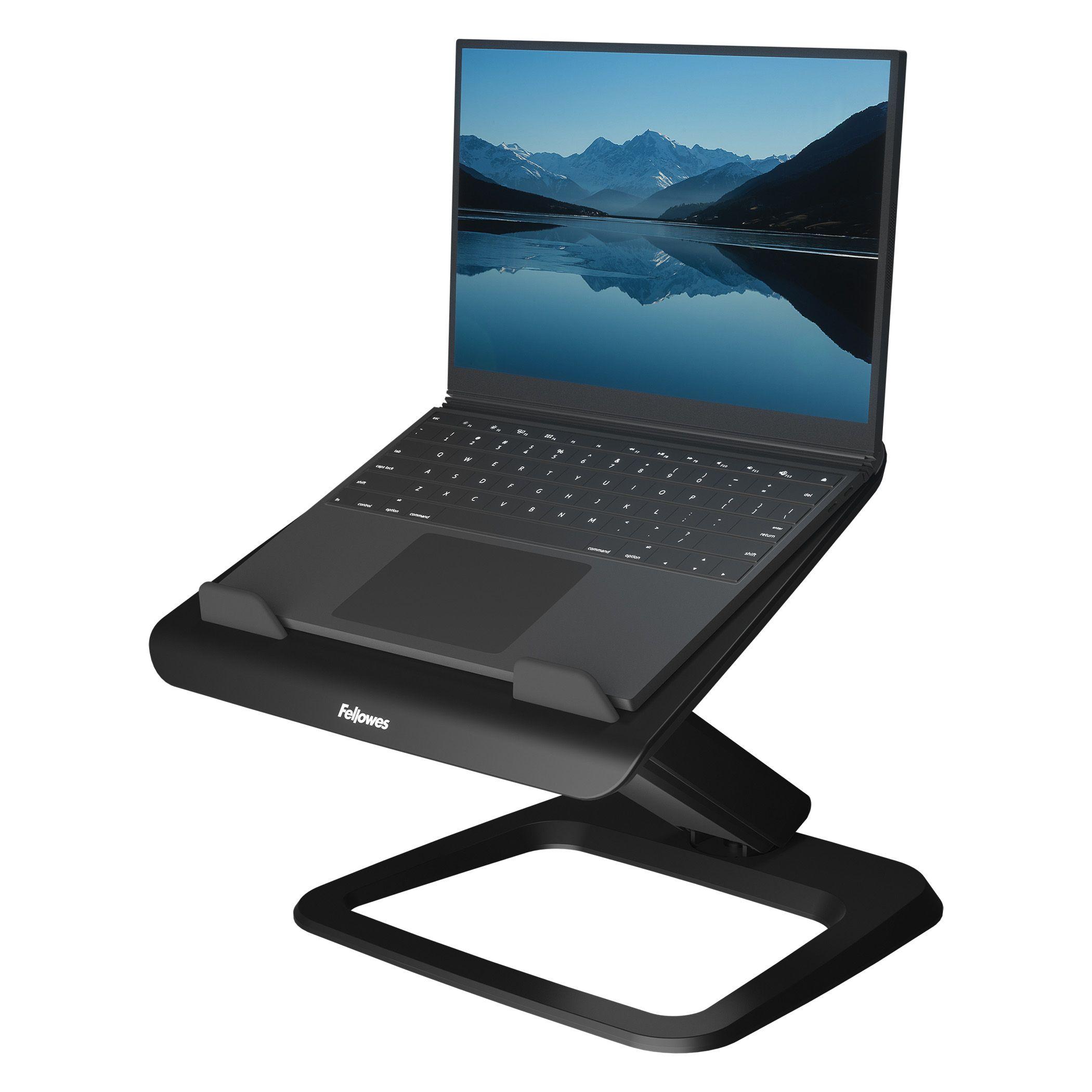 Suporte para Portátil FELLOWES Hana LT (até 19" - Ajustável - Preto)