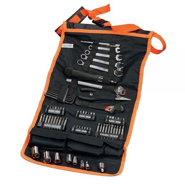 Conjunto de Ferramentas Mecânicas BLACK+DECKER A7063-QZ (Preto/Laranja)