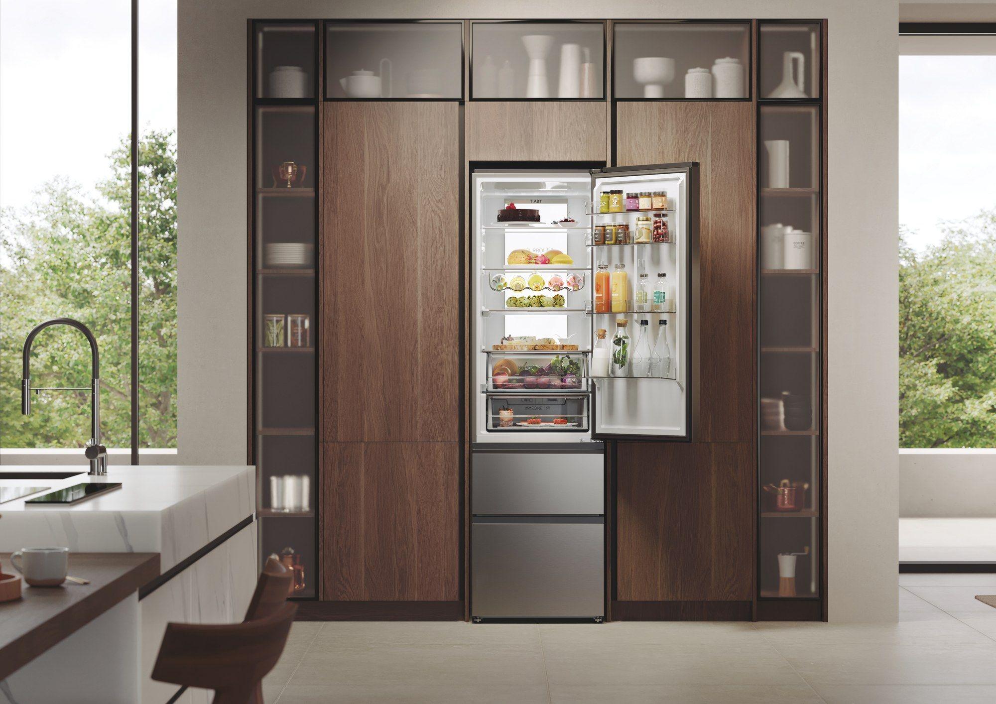 Frigorífico Combinado Independente HAIER HTW7620ANMG (414 L - 205x59,5x66,7 cm - 205 cm - Inox), miniatura 14