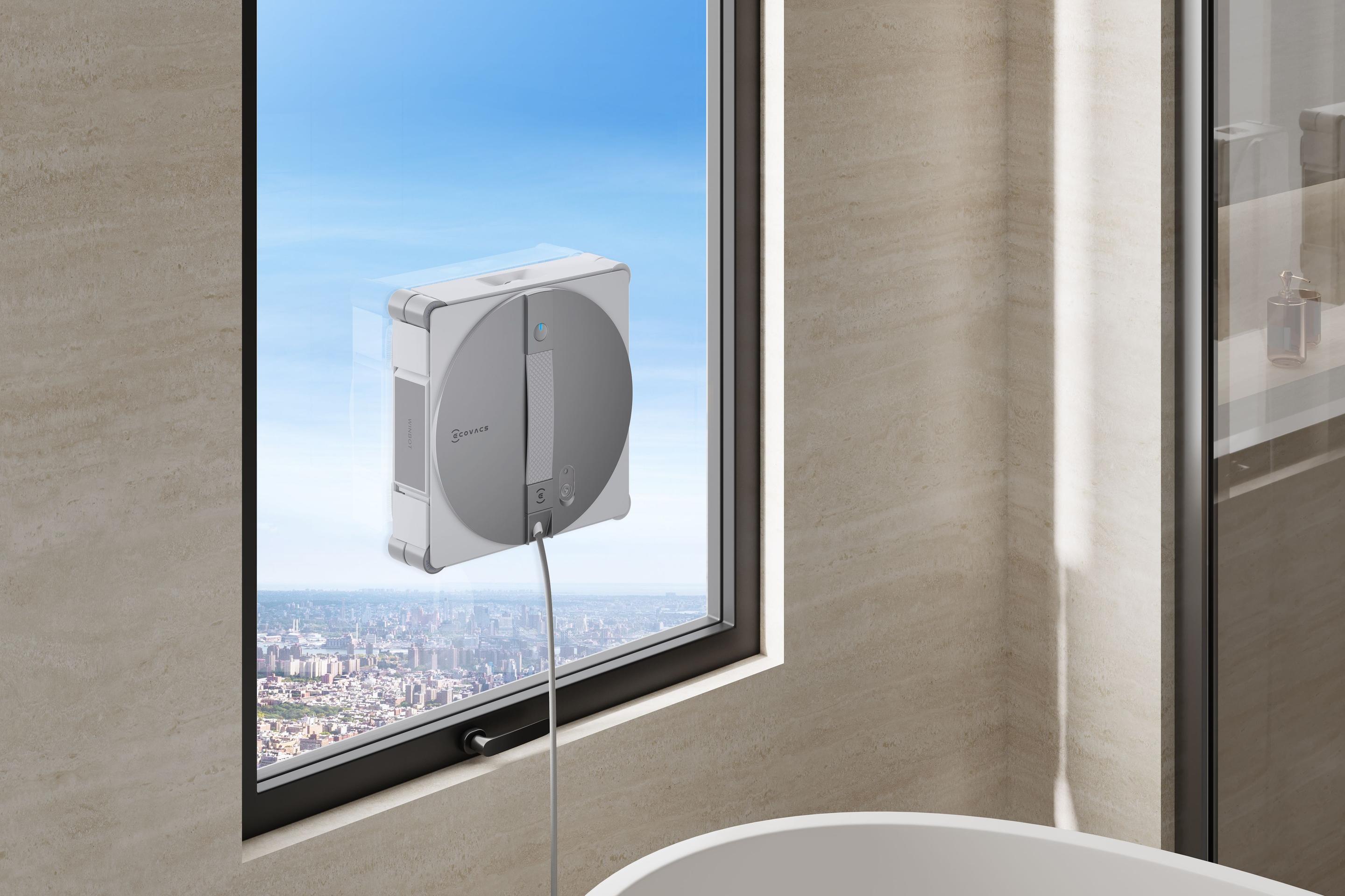 Robot de Limpeza de Vidros ECOVACS WINBOT W3 OMNI (Altura 7,6 cm - Prateado e Branco) — miniatura 23