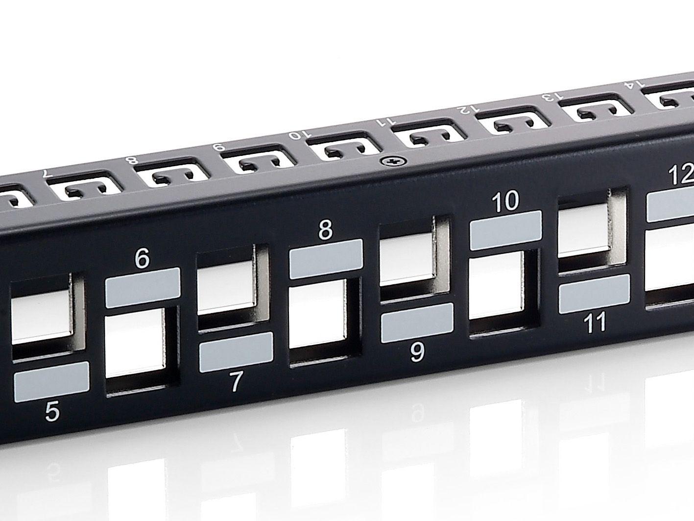 Patch Panel EQUIP 769324NEUEVERSION (24 Portas - Cat6a - 1U - Preto) — miniatura 3