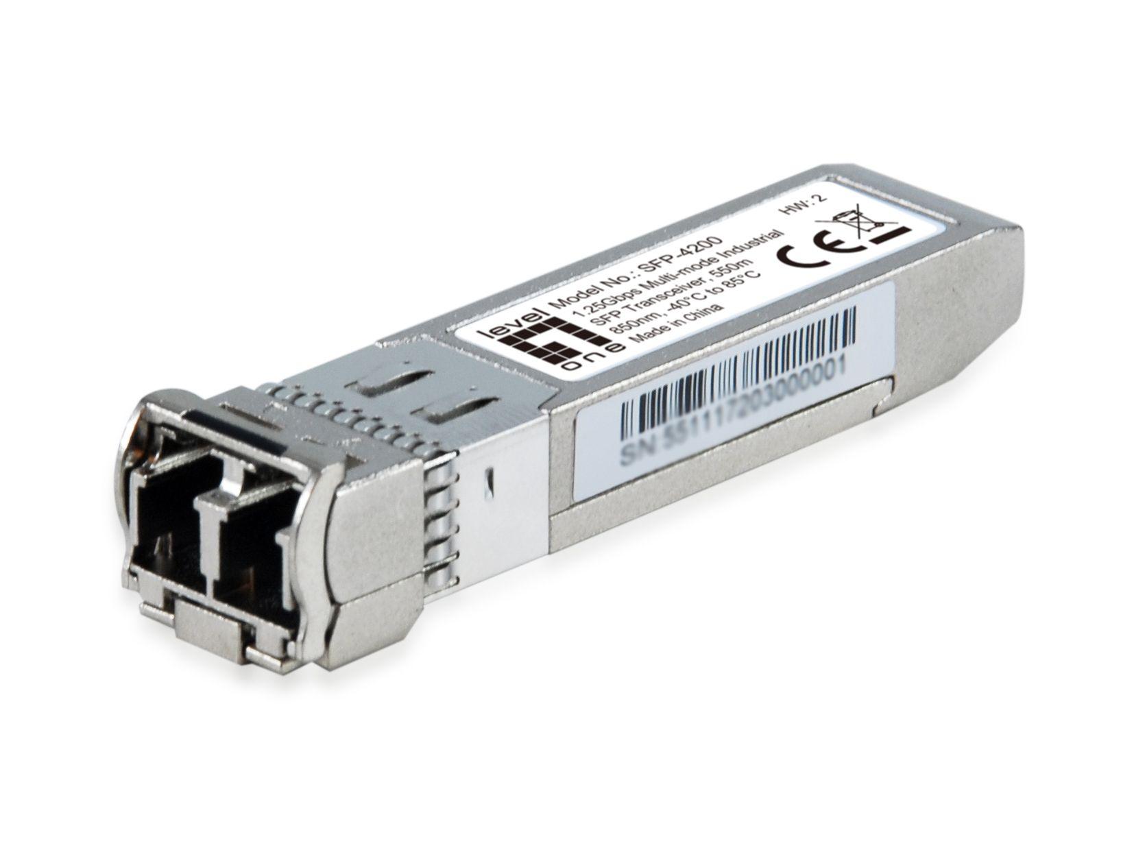 Módulo Transceptor SFP de Fibra Ótica LEVELONE SFP-4200 (1 unidade - 1250 Mbit/s)