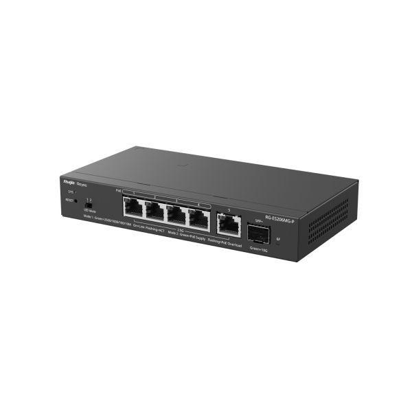 Switch de Rede REYEE RG-ES206MG-P (2,5 Gbps - Camada 2 - Preto) — miniatura 4