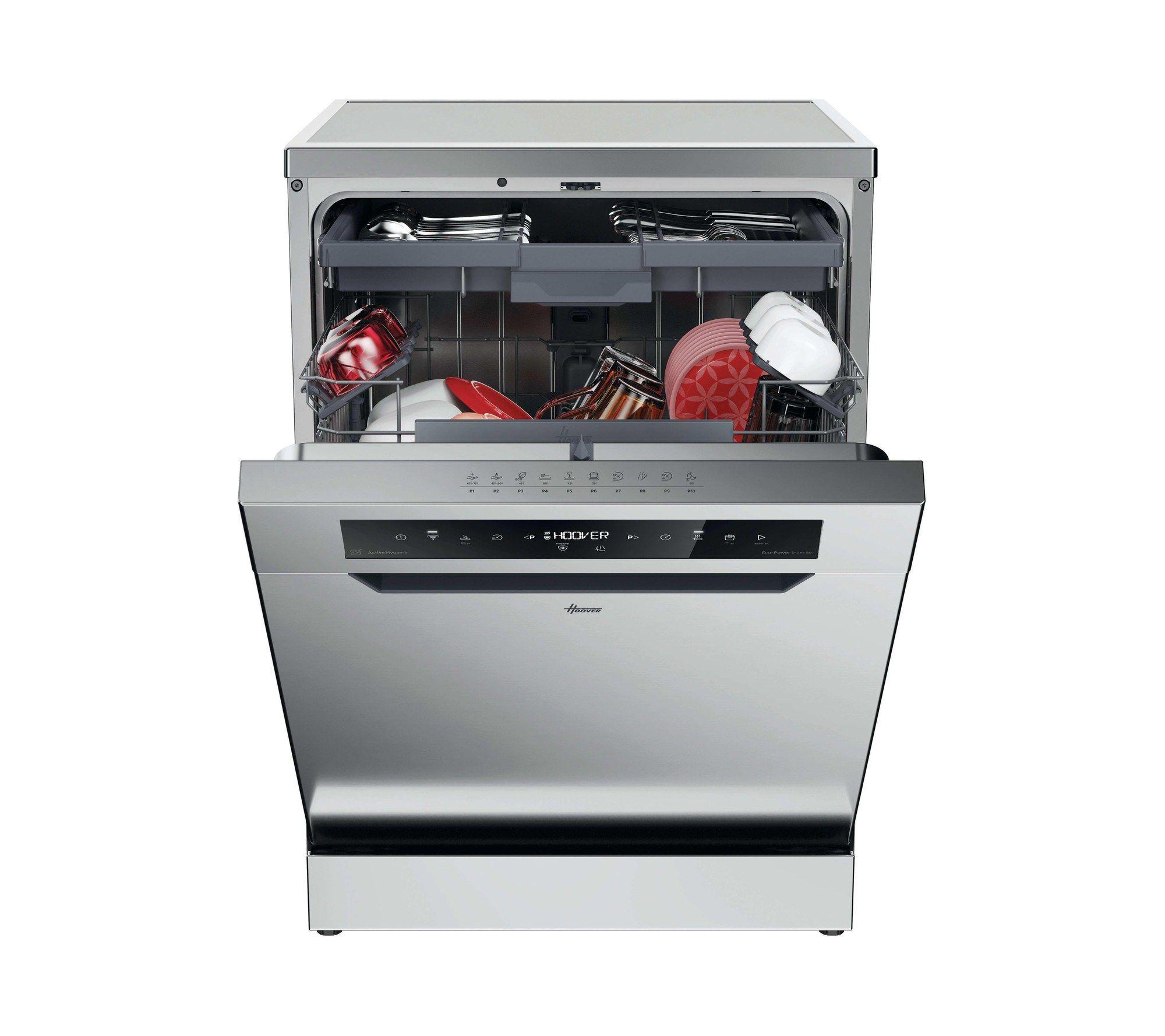 Máquina de Lavar Loiça Independente HOOVER HF6B4S1PX (B - 9,5 l - 66 kWh - Inox), miniatura 2