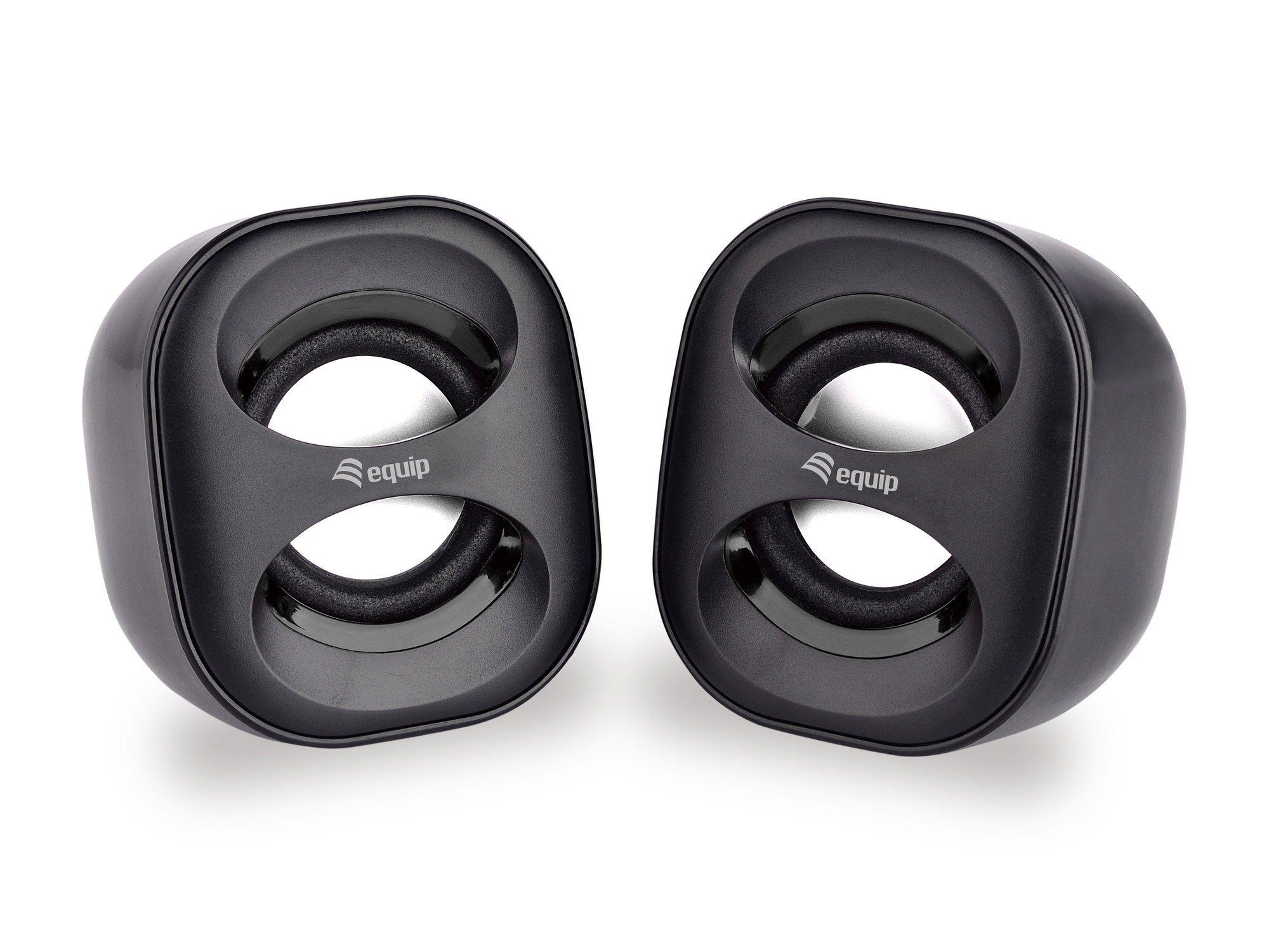 Colunas EQUIP Life USB Mini (Com fios - 6 W - 2.0 canais - Preto)