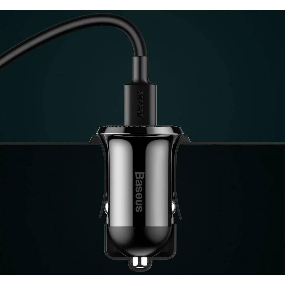 Carregador de Isqueiro BASEUS Grain Pro CCALLP-01 (24 W - Preto) — miniatura 6